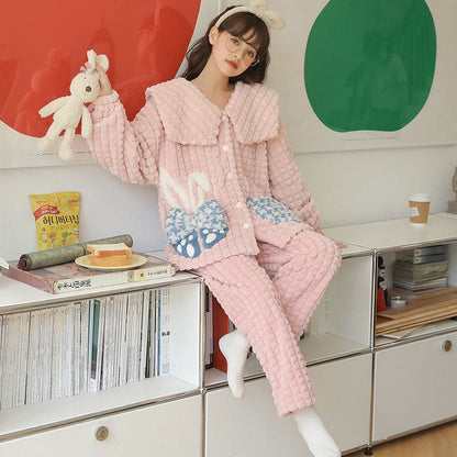 Kawaii Styles Lovely Cartoon Plush Pajamas ON265 - Egirldoll