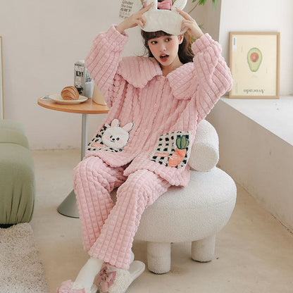 Kawaii Styles Lovely Cartoon Plush Pajamas ON265 - Egirldoll