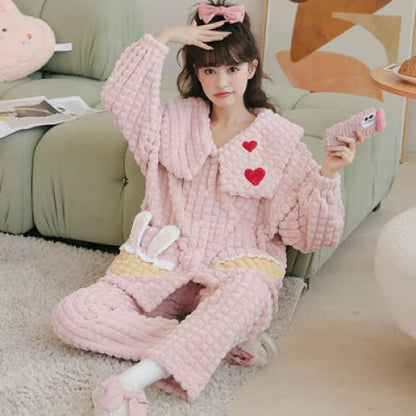 Kawaii Styles Lovely Cartoon Plush Pajamas ON265 - Egirldoll