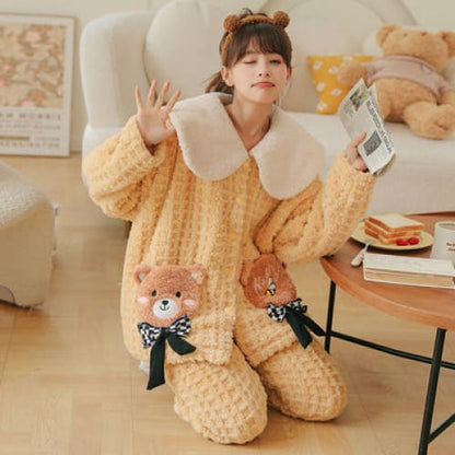 Kawaii Styles Lovely Cartoon Plush Pajamas ON265 - Egirldoll