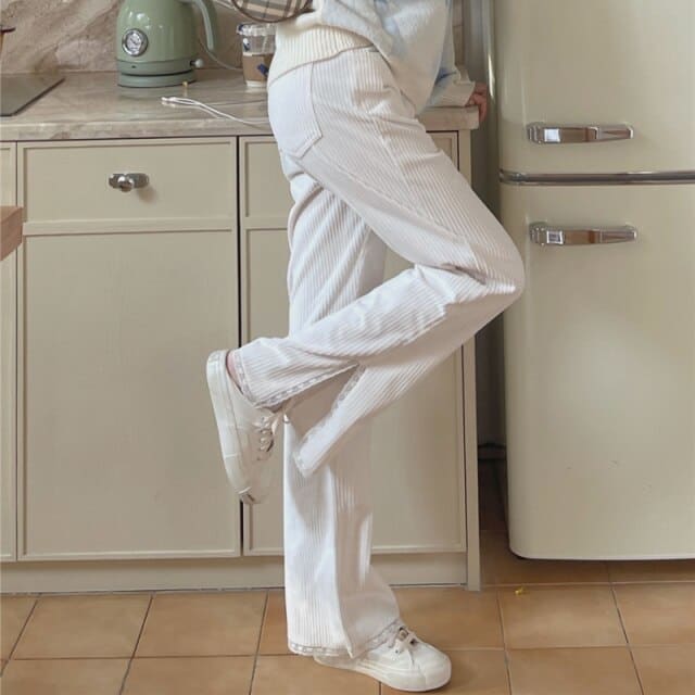 Kawaii White Lace Long Slevee Top Sweet Pants/ Skirt BE410 - Egirldoll