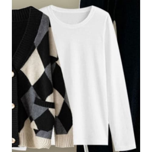 Kawaii Winter Cardigan Sweater Long Sleeve T-shirt Pants Three Piece Set ON248 - Egirldoll