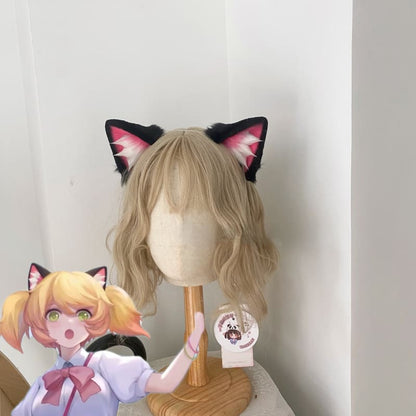 King Of Glory Kawaii Angela Neko Black Cat Ears Cosplay 