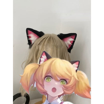 King Of Glory Kawaii Angela Neko Black Cat Ears Cosplay 