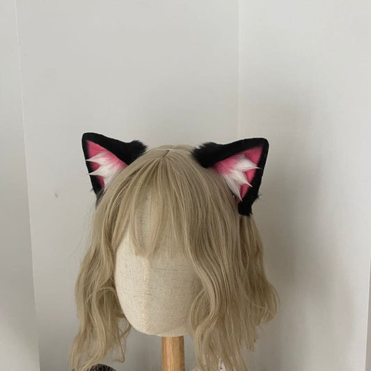 King Of Glory Kawaii Angela Neko Black Cat Ears Cosplay 