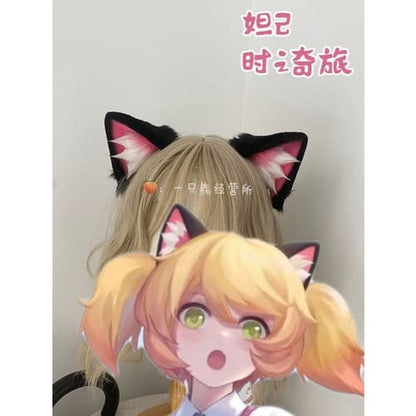 King Of Glory Kawaii Angela Neko Black Cat Ears Cosplay 