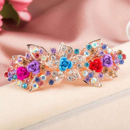 Korean Metal Rhinestone Hair Ponytail Clip BE349 - Egirldoll