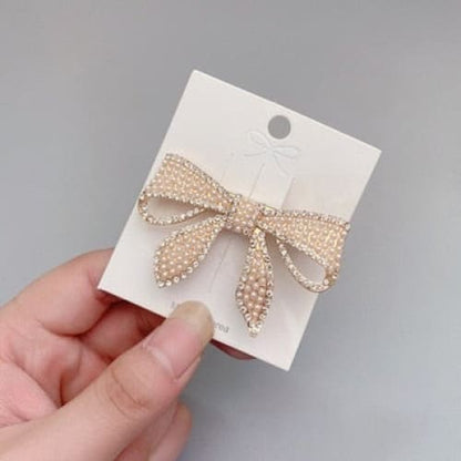 Korean Metal Rhinestone Hair Ponytail Clip BE349 - Egirldoll