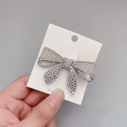 Korean Metal Rhinestone Hair Ponytail Clip BE349 - Egirldoll