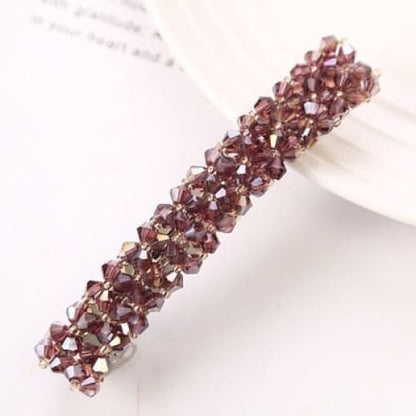 Korean Metal Rhinestone Hair Ponytail Clip BE349 - Egirldoll