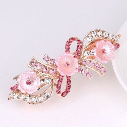 Korean Metal Rhinestone Hair Ponytail Clip BE349 - Egirldoll