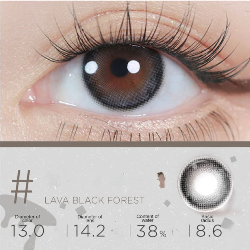 Lava Black Forest Contact Lenses Half Year One Pair ME37 - Egirldoll
