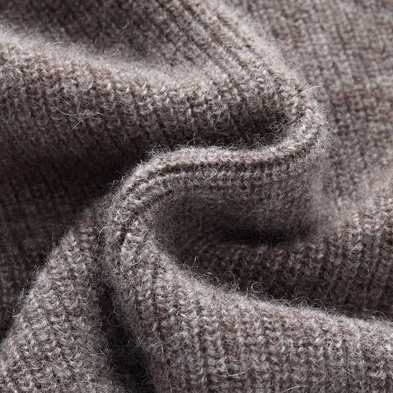 Lester - V-Neck Pure Cashmere Winter Sweater Vest - Egirldoll