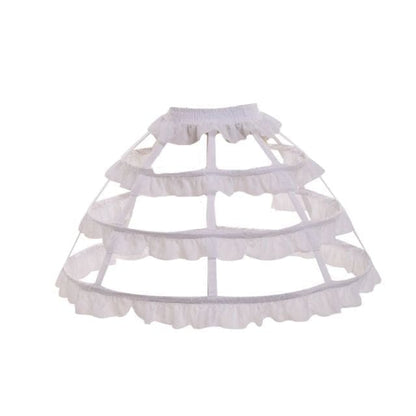 Lolita Hollow Lotus Leaf Lace Skirt Dress Lining EG16705 - Egirldoll