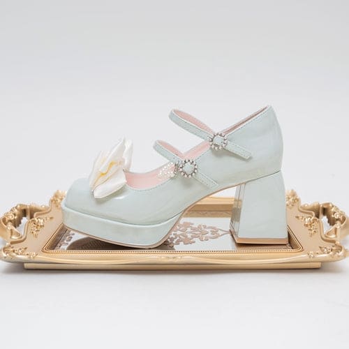 Lolita Pastel Bow Knot Mary Janes Lolita Shoes ON07 - Egirldoll