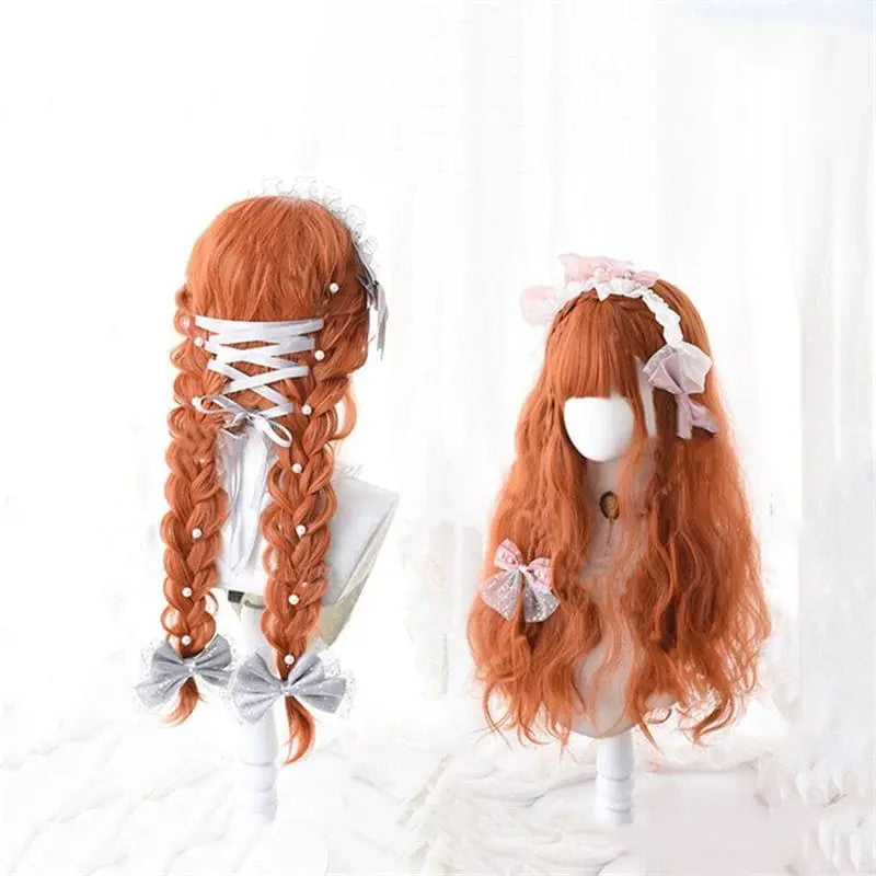 Lolita Pumpkin Long Curly Wig EG15560 - Egirldoll