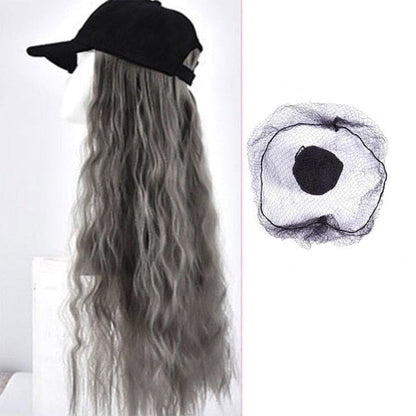 Long Wavy Baseball Cap Adjustable Curly Wig BE298 - Egirldoll