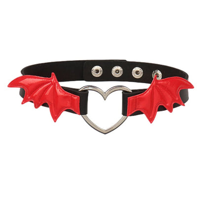 Lovely Devil Wings PU Choker EG602 - Egirldoll