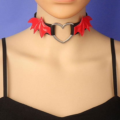 Lovely Devil Wings PU Choker EG602 - Egirldoll