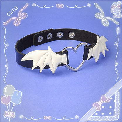 Lovely Devil Wings PU Choker EG602 - Egirldoll