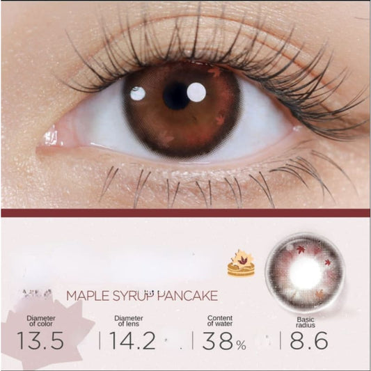 Maple Syrup Pancake Contact Lenses Half Year One Pair ME42 - Egirldoll