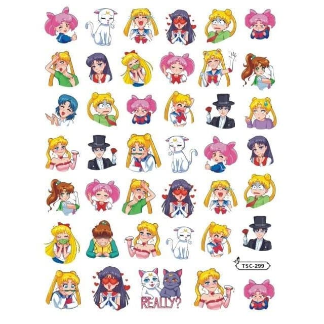 MG Series 3D Art DIY Nails Stickers BE021 - Egirldoll