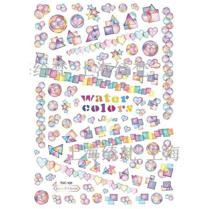 MG Series 3D Art DIY Nails Stickers BE021 - Egirldoll