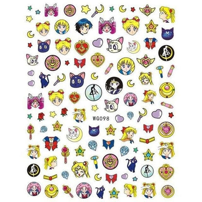 MG Series 3D Art DIY Nails Stickers BE021 - Egirldoll