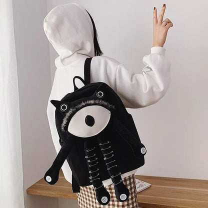 Monster Canvas Casual Backpack EG0573 - Egirldoll