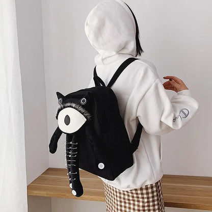 Monster Canvas Casual Backpack EG0573 - Egirldoll