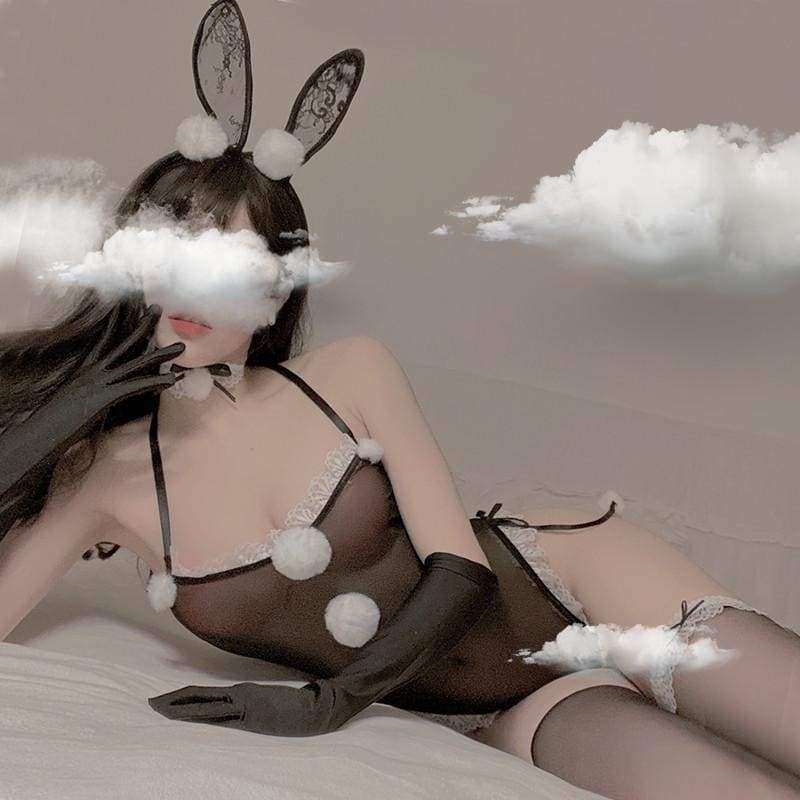 Naughty Bunny Girl Cosplay Maid Bodysuits Lingerie Set EG456 - Egirldoll