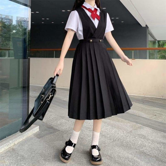 Navy/Black Sweet Jfashion Jk Kawaii Uniform Dress EG17192 - Egirldoll