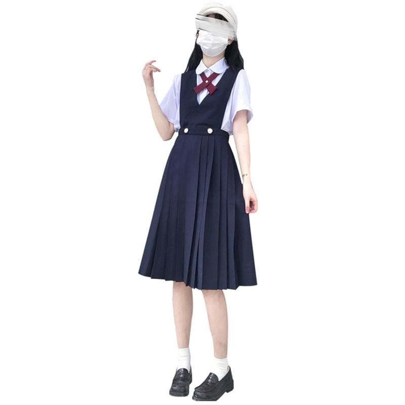 Navy/Black Sweet Jfashion Jk Kawaii Uniform Dress EG17192 - Egirldoll