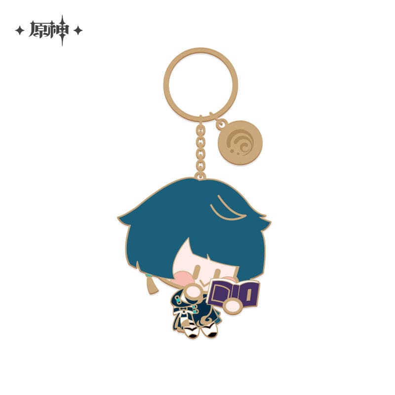 Official Genshin Store Kawaii Mini Chibi Metalic Keychains ON365 - Egirldoll