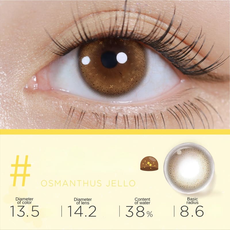 Osmanthus Jello Contact Lenses Half Year One Pair ME36 - Egirldoll