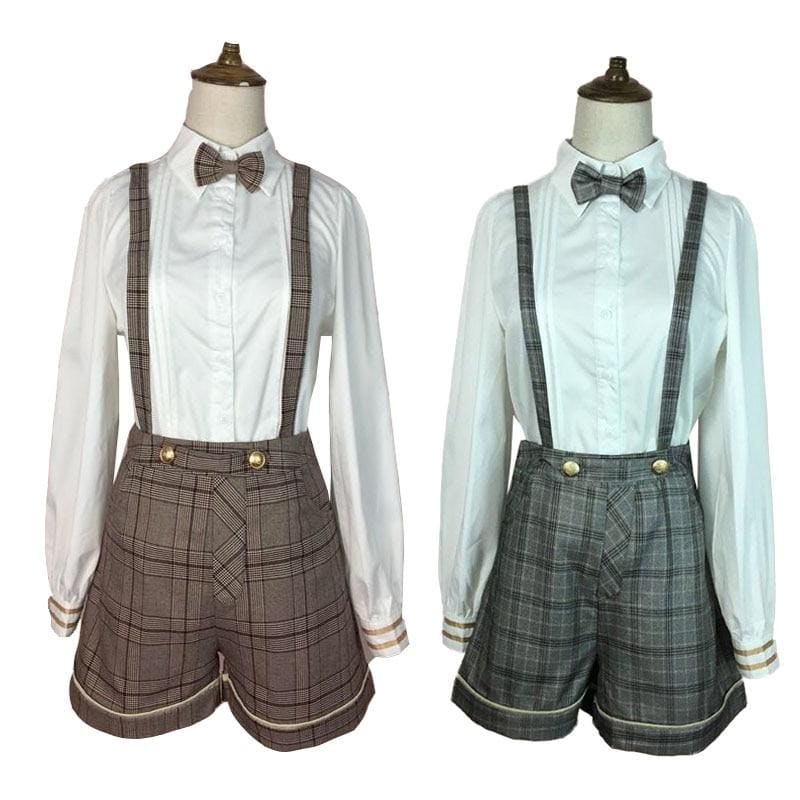 Ouji Kodona BoyJapanese Lolita Blouse Shirt Jumper Shorts FY031 - Egirldoll