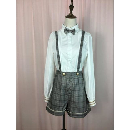 Ouji Kodona BoyJapanese Lolita Blouse Shirt Jumper Shorts FY031 - Egirldoll