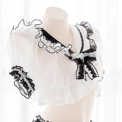 Panda Mesh School Uniform Lingerie EG15039 - Egirldoll