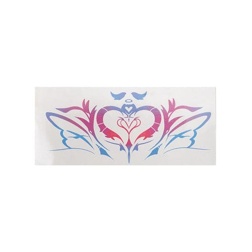Pastel Rainbow Soft Wings Harts Womb Tattoo ON329 - Egirldoll