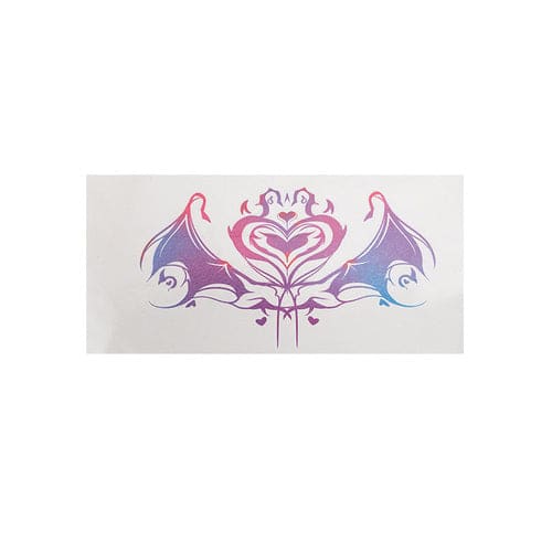 Pastel Rainbow Soft Wings Harts Womb Tattoo ON329 - Egirldoll