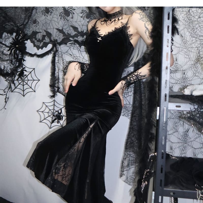 Perfect Gothic Lace Witch Dress ON229 - Egirldoll