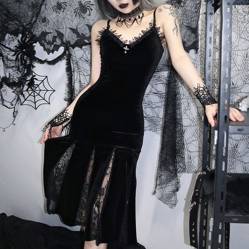 Perfect Gothic Lace Witch Dress ON229 - Egirldoll