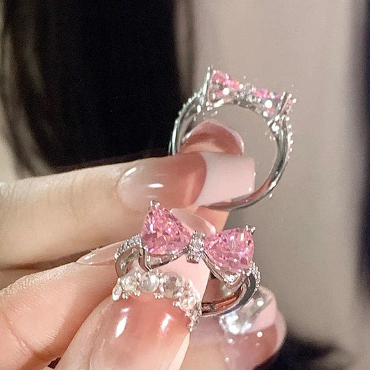 Pink Bow Ring - Lovesickdoe - Egirldoll