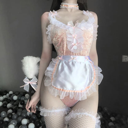 Pink Lace Lingeries Suit EG191 - Egirldoll