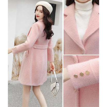 Pink Princess Winter Mid Coat Jacket WP001 - Egirldoll