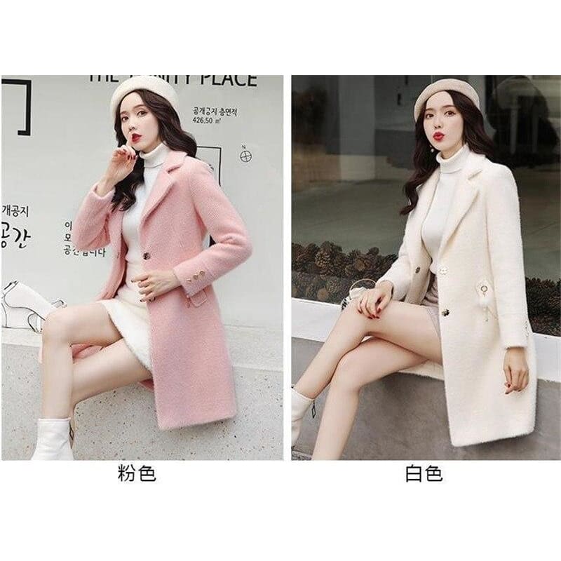 Pink Princess Winter Mid Coat Jacket WP001 - Egirldoll
