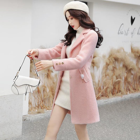 Pink Princess Winter Mid Coat Jacket WP001 - Egirldoll