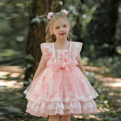 Pink/Purple Kawaii Princess Kids Dress ON206 - Egirldoll