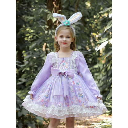 Pink/Purple Kawaii Princess Kids Dress ON206 - Egirldoll