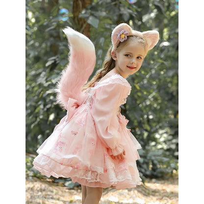 Pink/Purple Kawaii Princess Kids Dress ON206 - Egirldoll